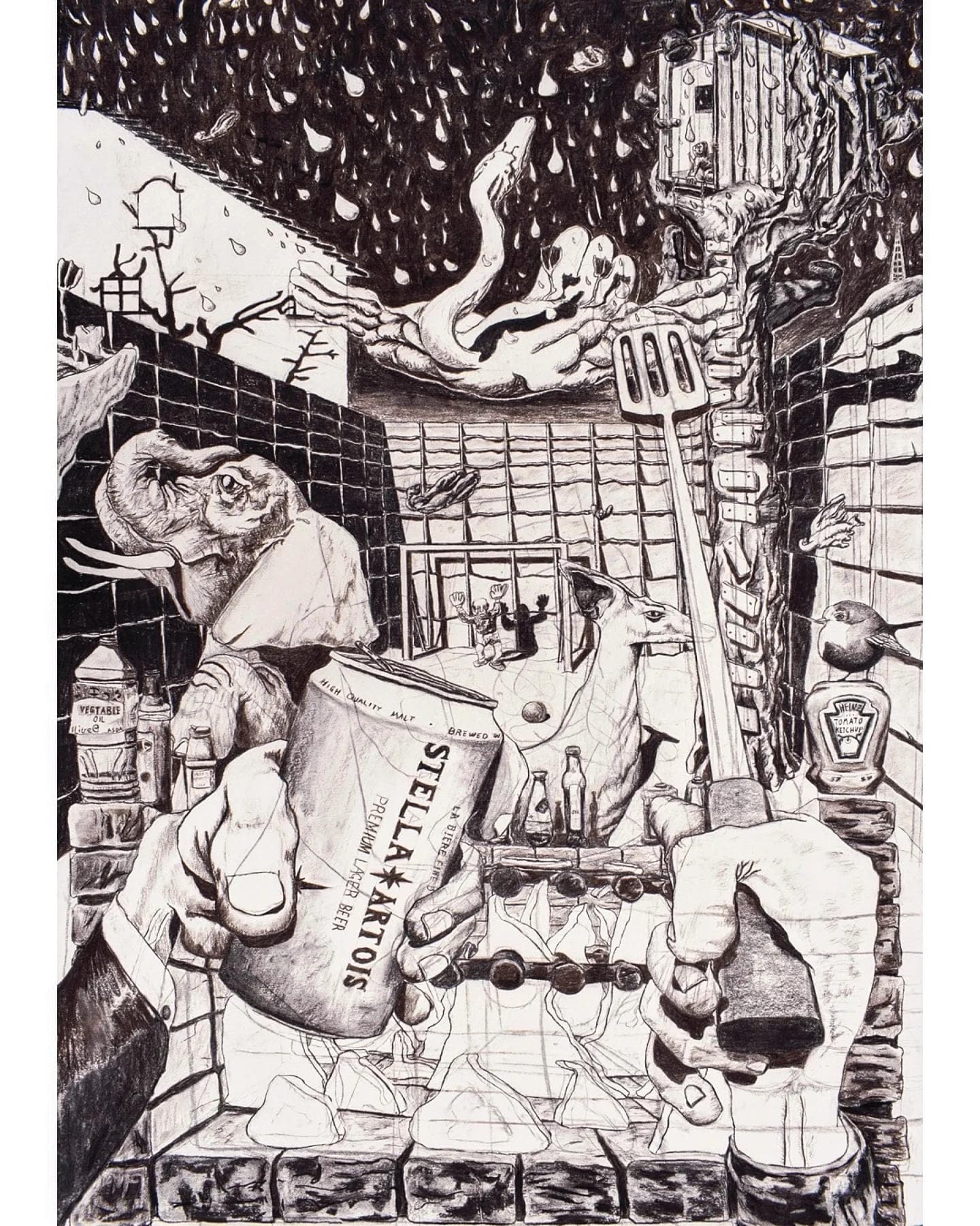 Noah's Ark III: I Am The Wrath Of God And The Birds Fall Dead From The Sky When I Give The Command by Isaac Heard, image 1 of 2.